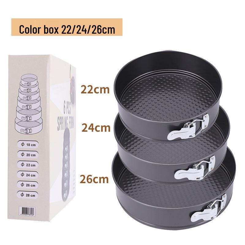 Zestaw nieprzywierających form do pieczenia w różnych rozmiarach: Okrągły i kwadratowy, Szczelny, Łatwe wyjmowanie