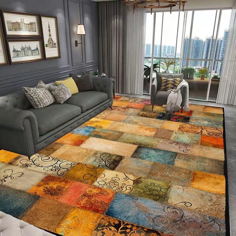 Nordisch Geometrisch Modern Raumdekor Großer Flächenteppich für Wohnzimmer Luxuslounge Eingang Matte Heimdekorationen Schlafzimmerteppiche