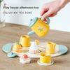 Wooden Pretend Play Tea Set With Furniture For Early Childhood Development
