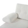 Divano Angolare a U a 4 Posti con Chaise Longue, Divano Moderno in Chenille, Divano Letto con Schienale Regolabile, Divano per Ospiti per Soggiorno e Ufficio, Beige