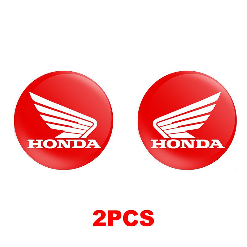 

1 Pair 3D Motorcycle Modified Car Stickers Resin Round Decals Moto Sticker For HONDA Hornet NT1100 CBR Shadow PCX VFR XADV Forza 6.2cm