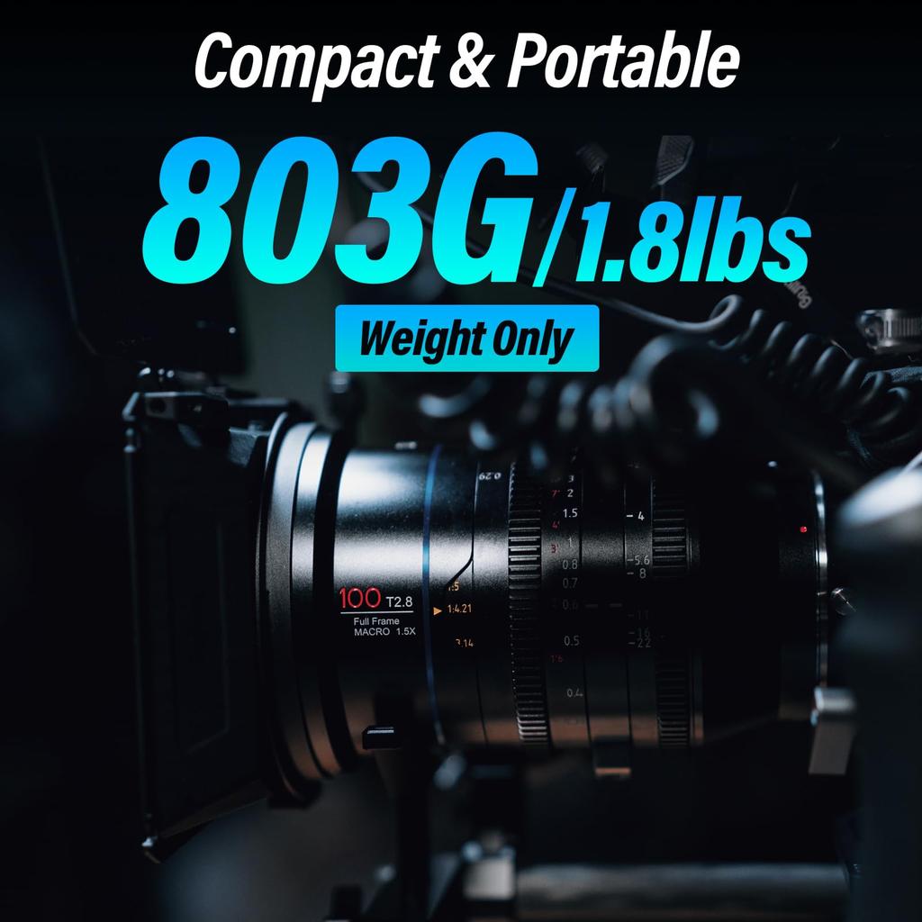 SIRUI 100mm Jupiter Macro T2 Full Frame Cine Prime Lens (PL Mount)