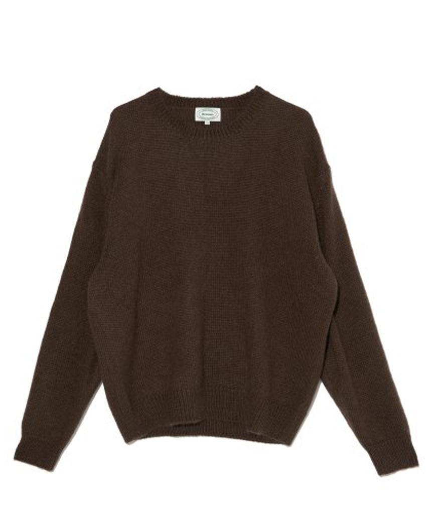 Beulumeon Kid Mohair Crew Neck Knit (Brown)