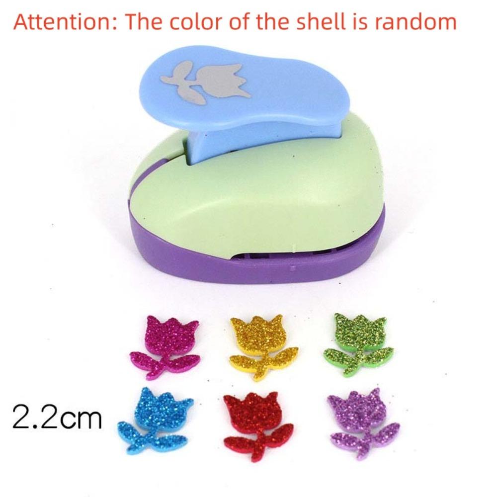 7*6*4cm Flower Furador Random Color DIY Embossing Punches DIY Paper Cut Puncher  for Card