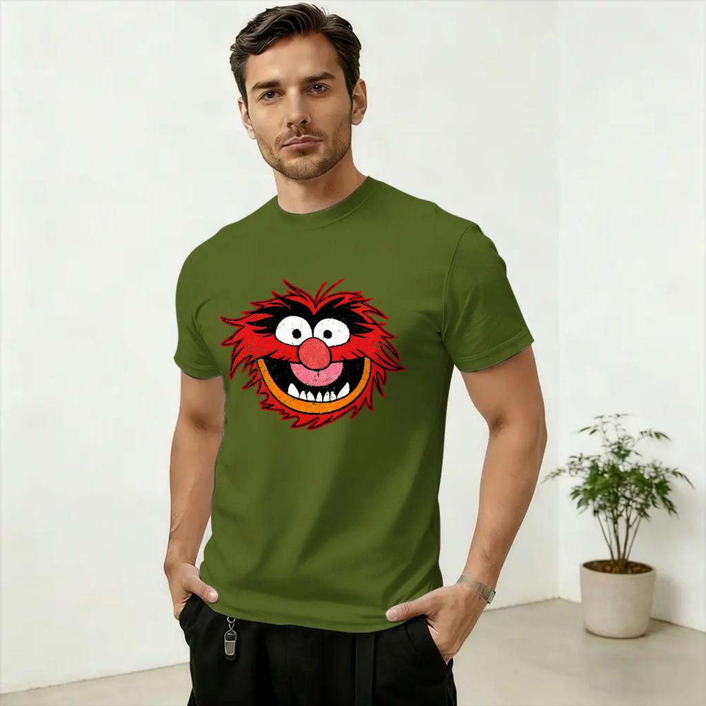 Unisexs TShirt MMuppets Animal Funny 100 Cotton Tee Shirt Short Sleeve T Shirts Crewneck Clothes Party