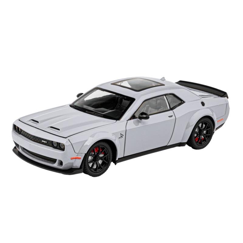 1/24 Dodge Challenger Hellcat Autíčka litá Metel Auta Hračka Tahni zpět Modely aut Hellcat se zvukem a světlem Hellc pro děti
