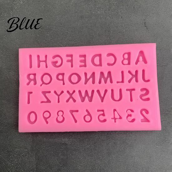 Flexible Molds for Fondant Alphabet Number Silicone Mold Cake Decorating Mini Letters 0-9 Baking Tool Bakery Supplies Cakes Non-stick Resin