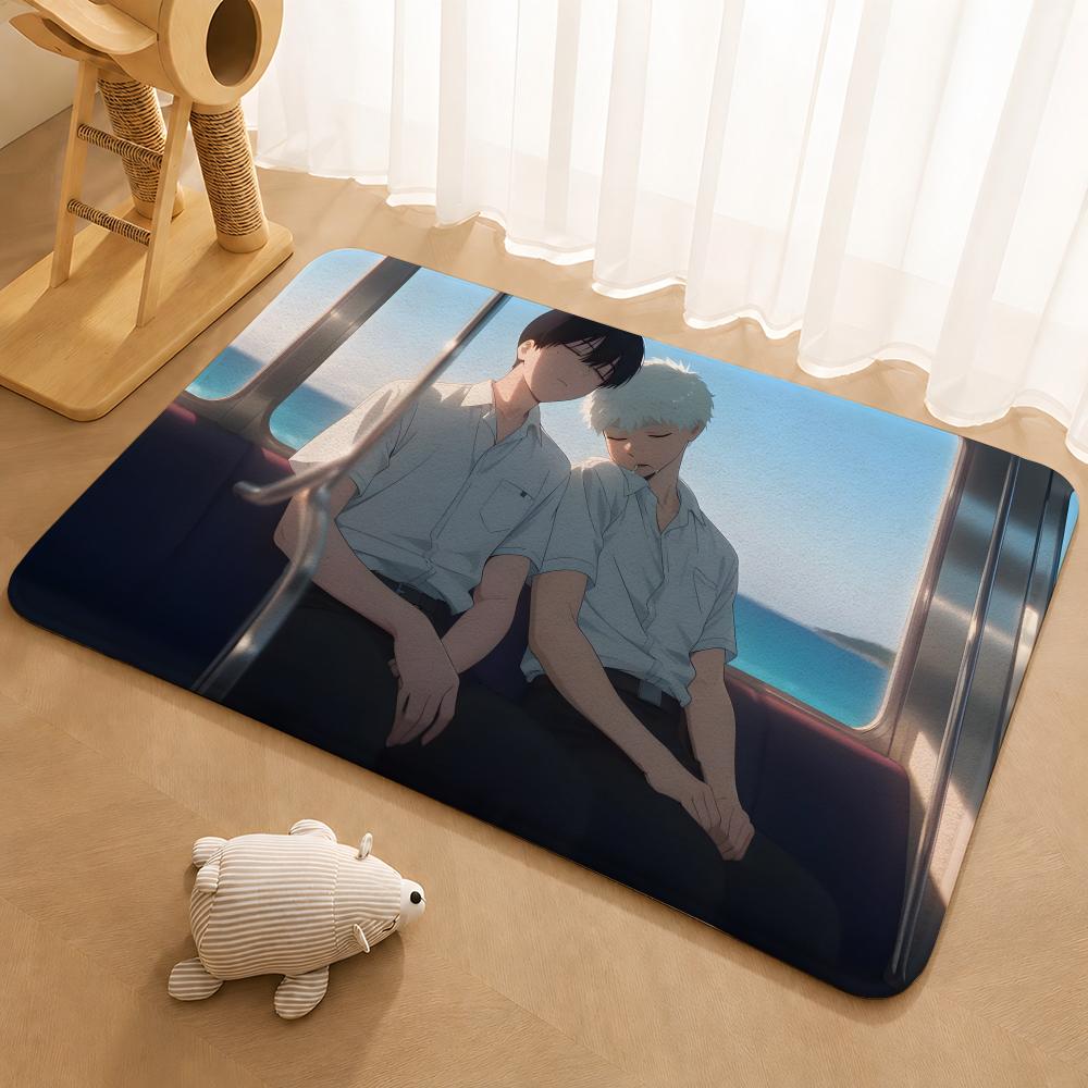 The Summer Hikaru Died anime Floor Mat Floor Mat Soft Flannel Non-Slip Door  Rug for Living Room