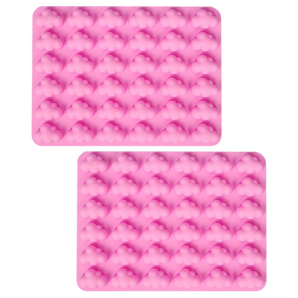 

2 шт. Силиконовые формы для конфет, силиконовые формы для шоколада в виде облака, антипригарные формы для выпечки конфет, помадки, шоколада, формочки для печенья розовый