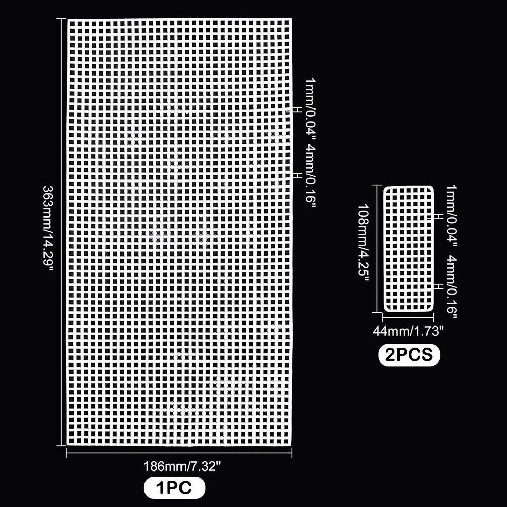 36.3x18.6CM Mesh Bag Sheets Plastic Net Cover DIY Crafting Acrylic Yarn Crafting Knit Crochet Projects for Purse Making Supplies