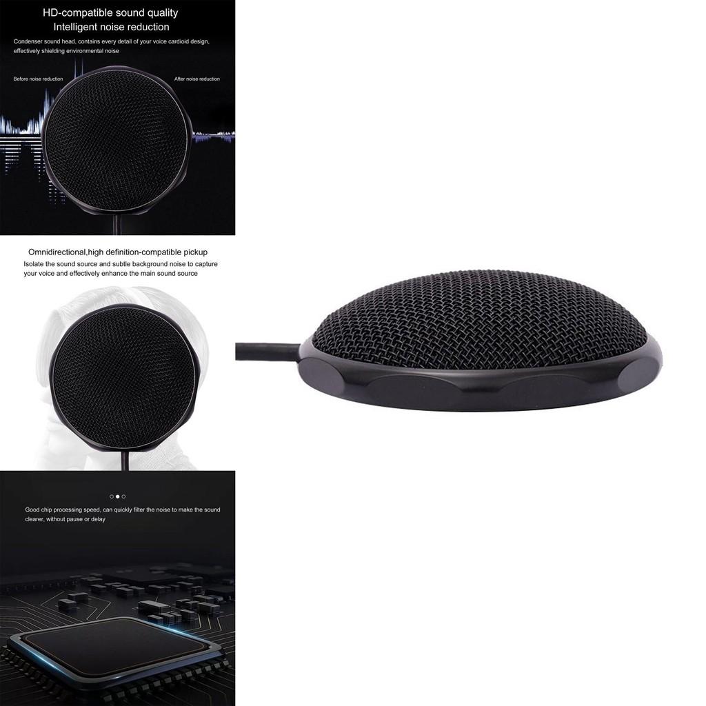 Usb Microphone 360 Degree Omnidirectional Design For Remote Office And Meetings