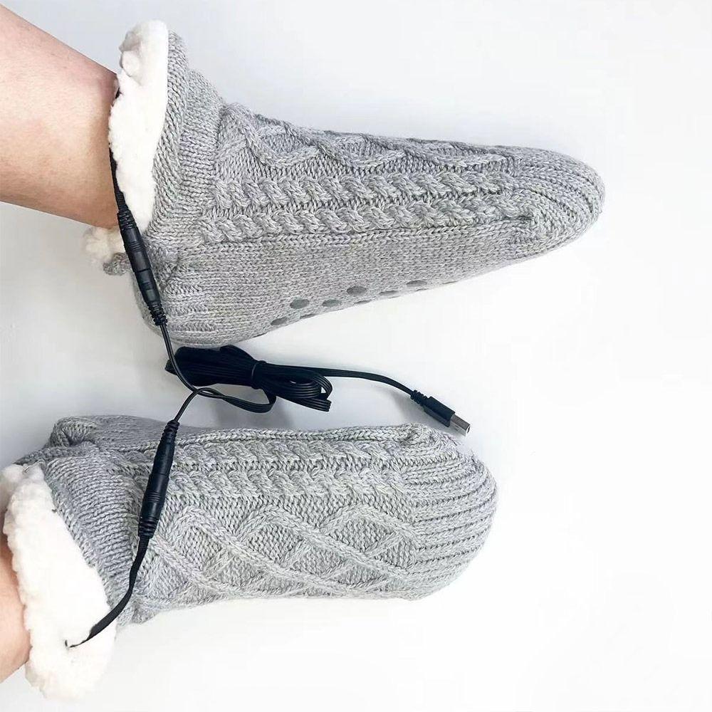 Șosete Electrice Calde de Iarnă 5V Încălzire Rapidă Șosete Electrice Încălzite Șosete Moi Încălzite USB Acasă