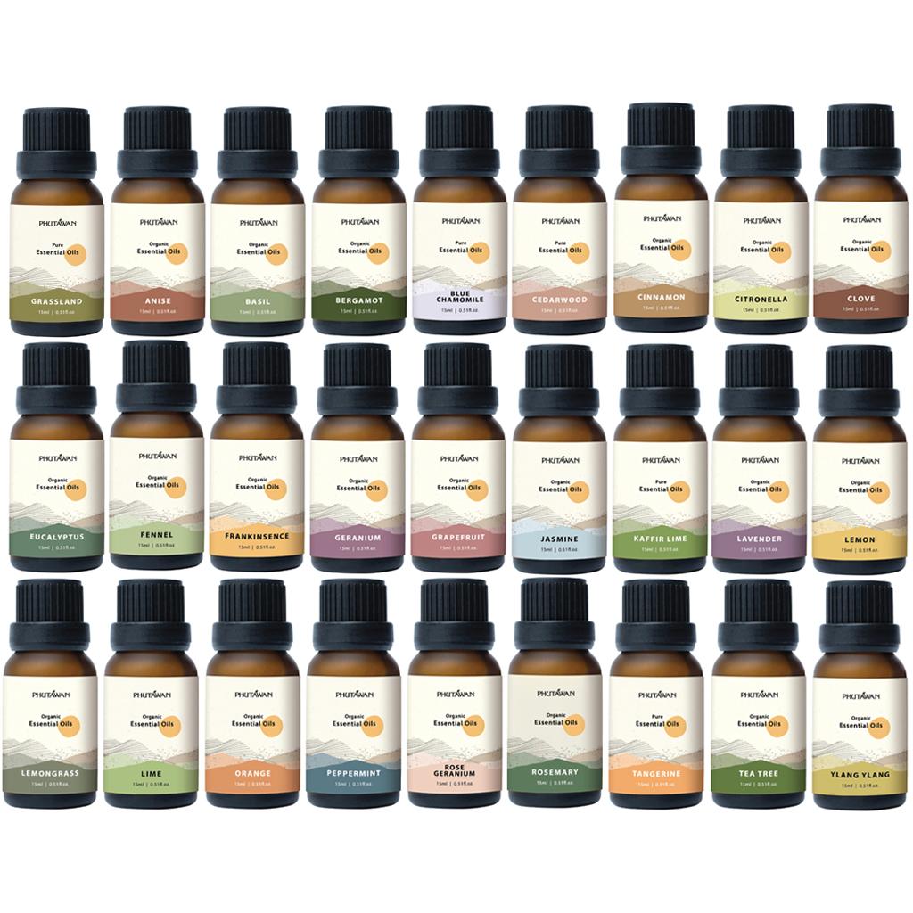 

Phutawan Organic Pure Essential Oil, Aromatherapy for Everyday Living, 15 ml. 15 ml.