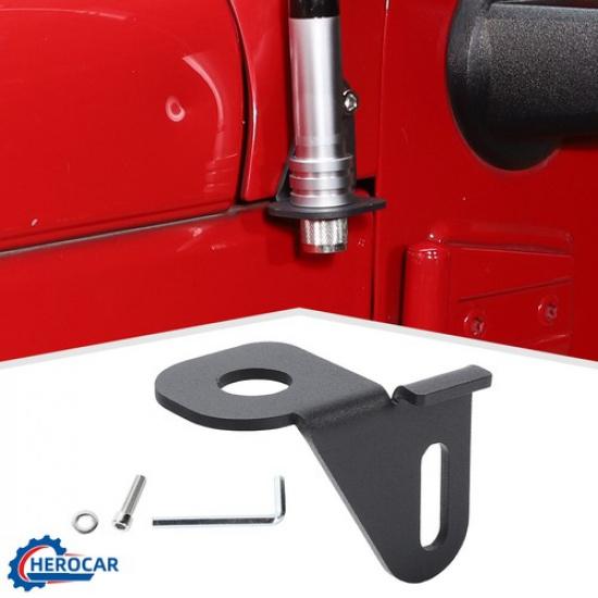 Car Exterior Antenna Mount Bracket Stand Holder For 07+ Jeep Wrangler /Gladiator