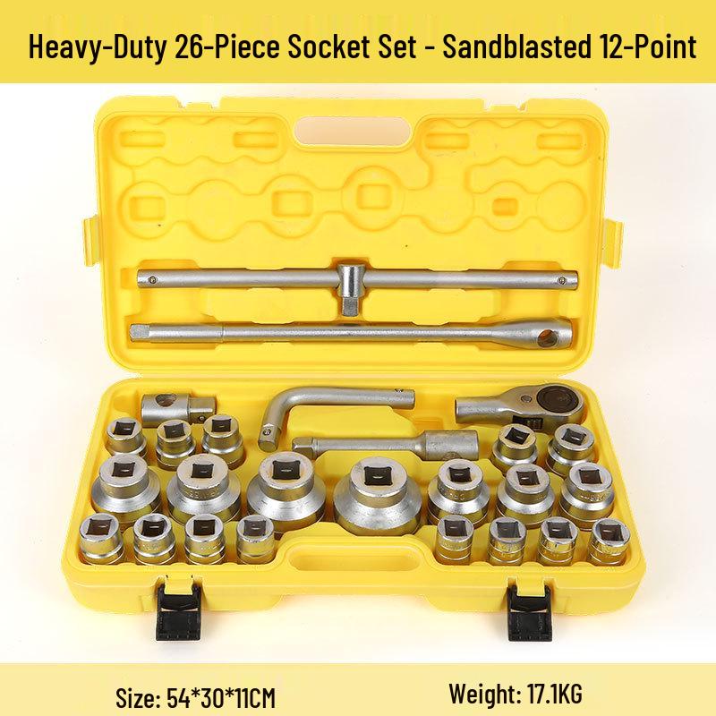 32-Piece Socket Wrench and Ratchet Set for Automotive Repair