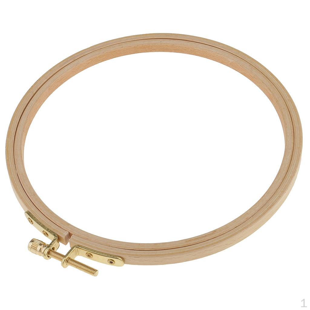 

Beechwood Wooden Embroidery Hoop With Screw For Tapestry -stitch 18cm
