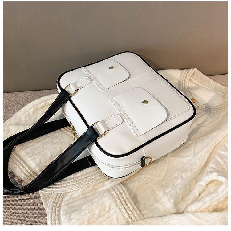 Large Capacity Women's Bag New Trendy Fashionable Style Handheld One Shoulder Commuter Bag Collent Student Classroom Bags