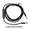 Quality Audios Cable with Microphones for G433 G233 GPRO X Headsets 3.5mm Wire Braide Design with Inline Controls