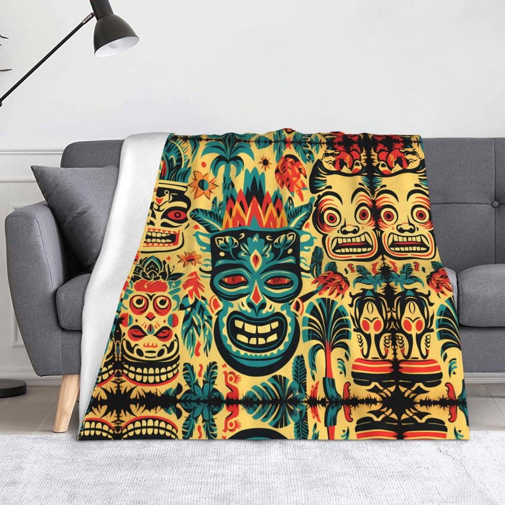 Vintage Tribal Bohemian Flannel Blanket Holiday Gifts Bedding Living Room Sofa Lazy Blanket