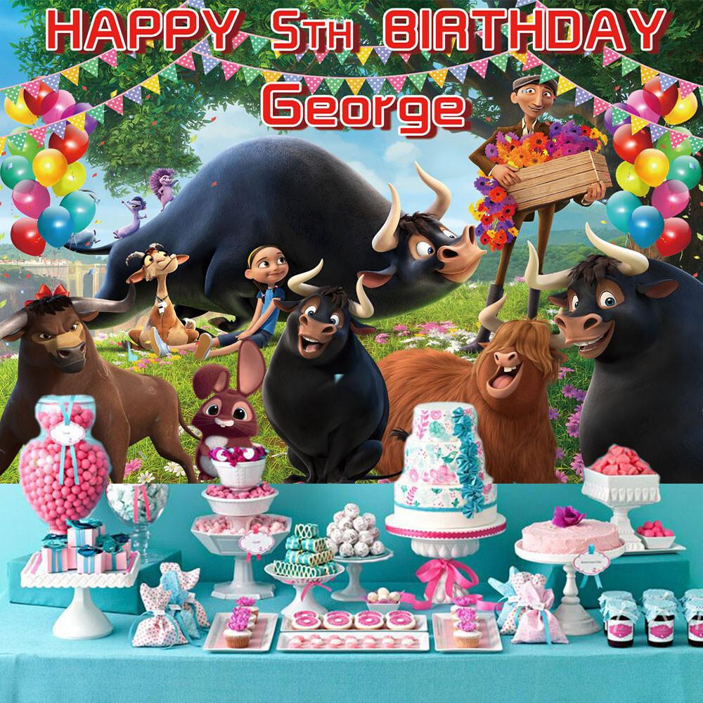 87. Ferdinand Personalised Custom Banner Backdrop Party Supplies Birthday Gift