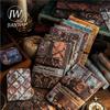 JIANWU Paper Rust Series Vintage Rust Relief Landscape Collage Scrapbooking Material Paper Creative DIY Junk Journal Stationery