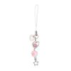 Cute Acrylic Beaded Keychain Cat Paw Pendant Keyring Card Book Mobile Phone Charm Lightweight Key Chain Ornament