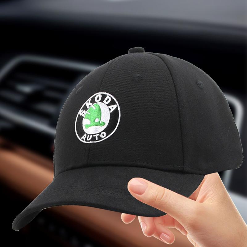 Car Outdoor Summer Sports Hat Baseball Caps Adjustable Sunscreen Hat For Skoda Octavia Rapid Fabia Superb Kodiaq Scala Kamiq MK4 EH4