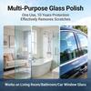 Fasilawei 85ml Glass Polishing Powder Fast Scratch Remover Restorer Tool for Car Mirrors Bathroom RV Surfaces Repair Solution