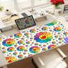 Flower TTakashi Art MMurakami Large XXL Table Mat Student Mousepad Gamer Computer Keyboard Pad Games Pad Desktop Mat