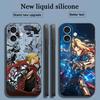 Fullmetal Alchemist Anime Cool Phone Case For iPhone 16 15 14 13 12 11 X XR XS 8 Plus Mini Pro Max Soft Black Shockproof Cover