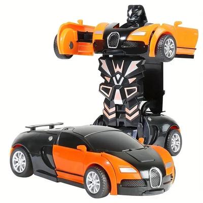 Kids' Transformer Toy Car - Impact Deformation Inertia Model for Boys