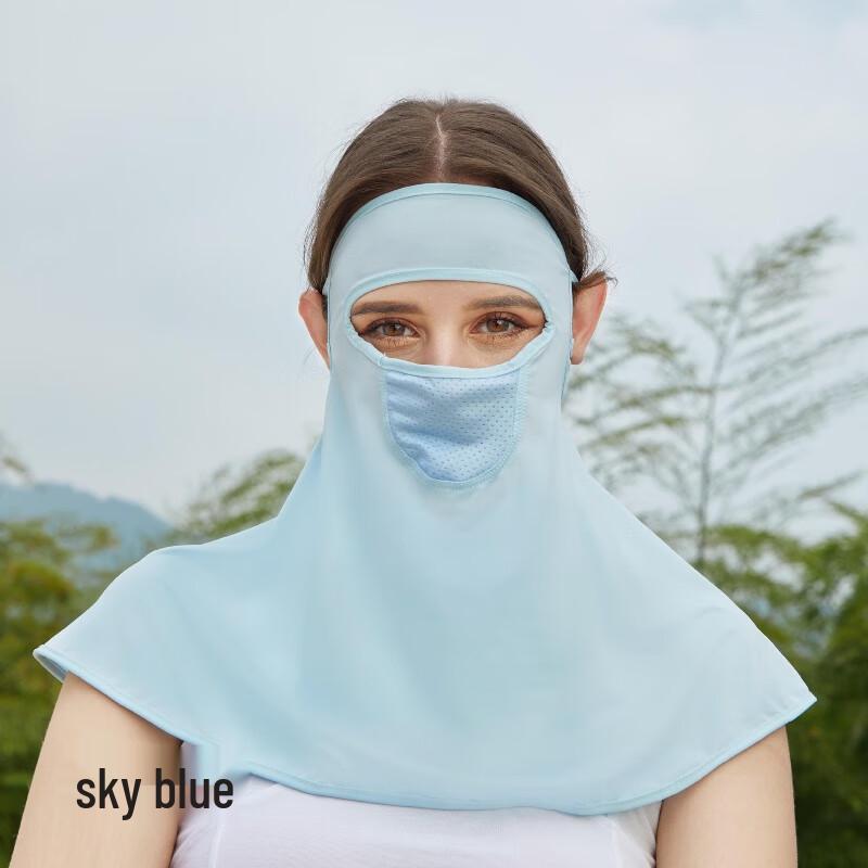 

MEET SUNNY Women s Ice Silk Full-Face Sun Protection Mask One Size