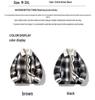 Velvet Warm Retro Plaid Casual Men's Zipper Jacket - 2025 Winter Collection