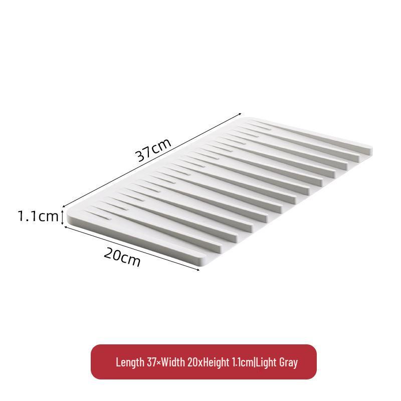 Silicone Multi-functional Kitchen Mat: Sink Splash Guard & Heat-Insulating Draining Mat