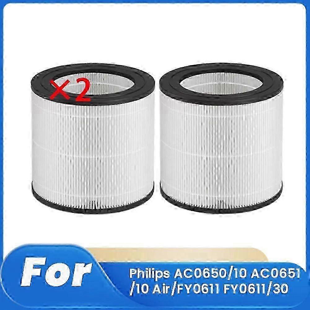 2 Pcs Cleaner Filter for AC0650/10 AC0651/10 Air/FY0611 FY0611/30 Air Purifier Replacement Filter Spare Parts