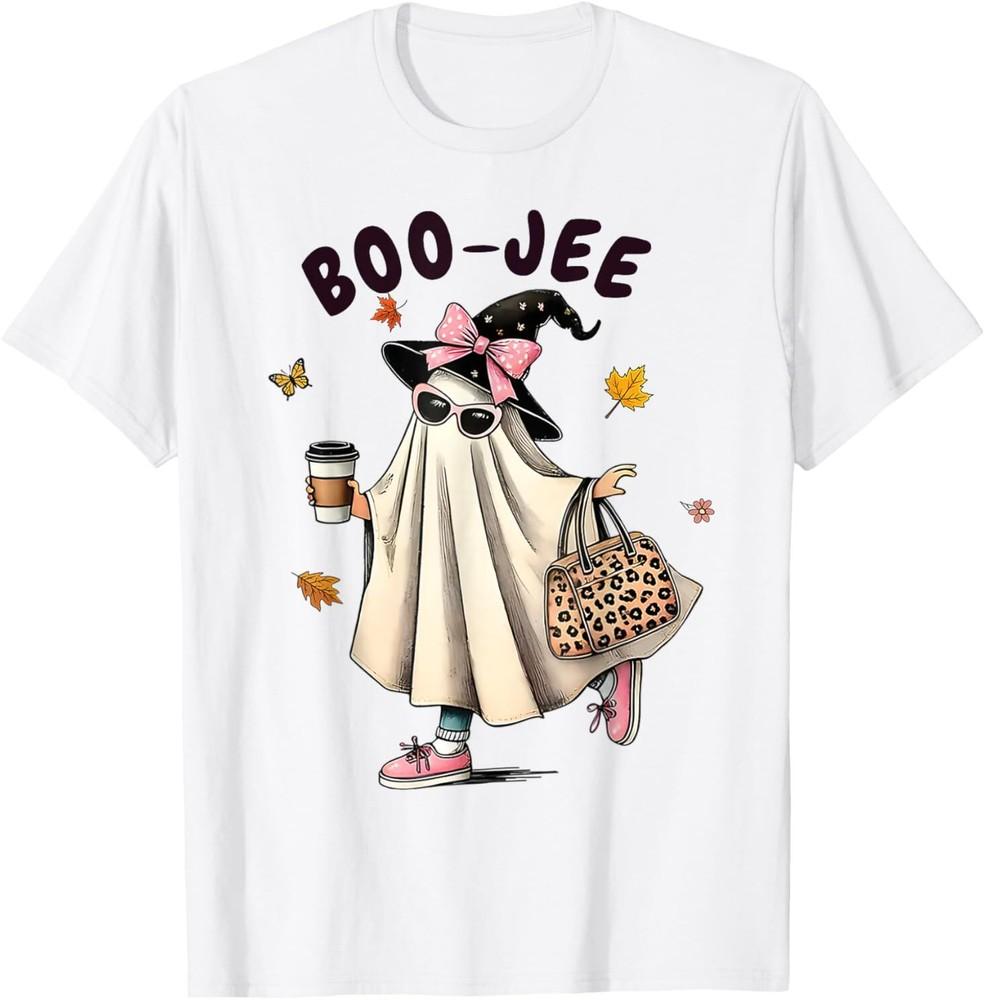 Funny Boo-Jee Ghost Halloween Boo Jee Ghost Spooky Season T-Shirt