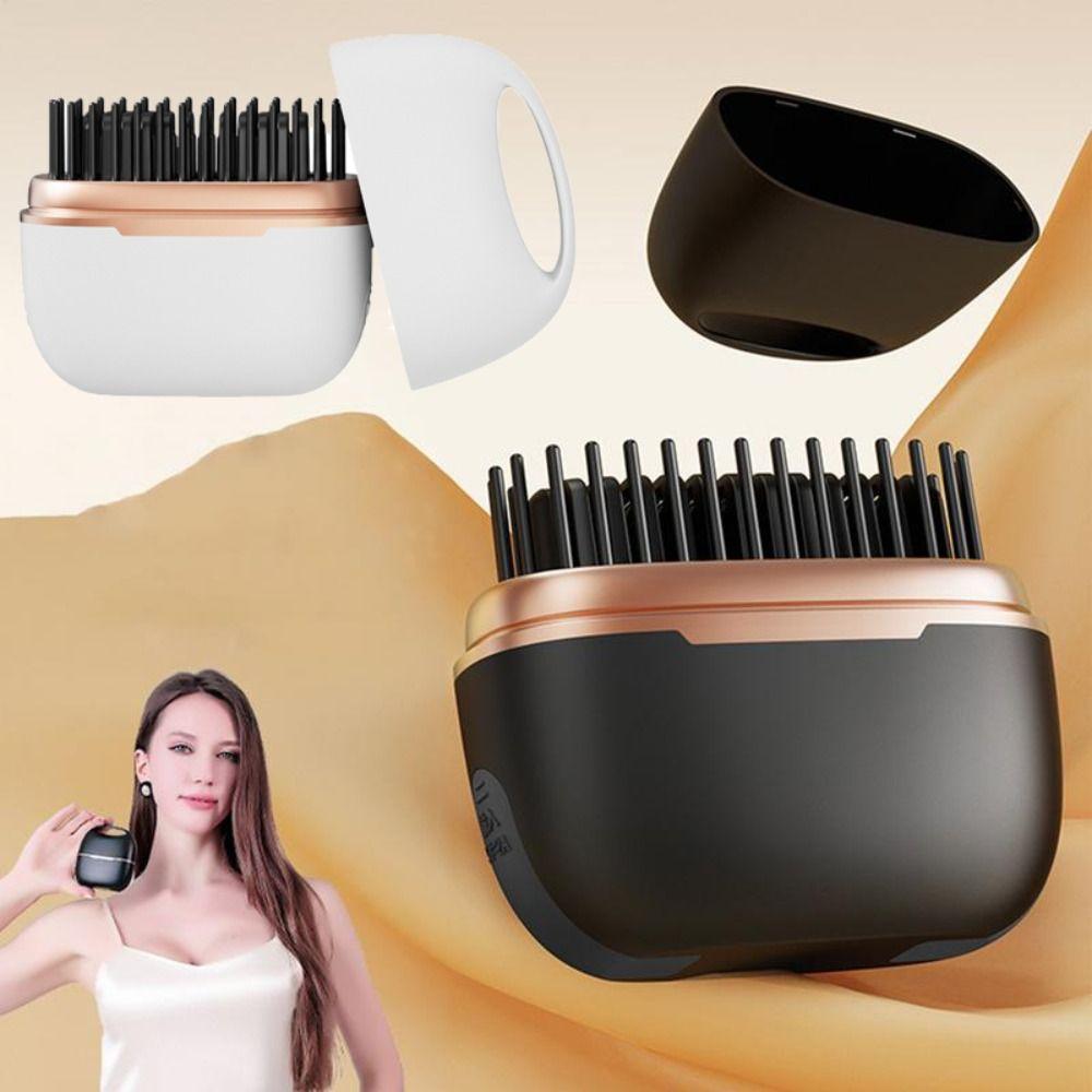 Portable Cordless Hair Straightener Comb 2 in 1 Hair Styling Brush Hot Comb  Hairdressing Tool