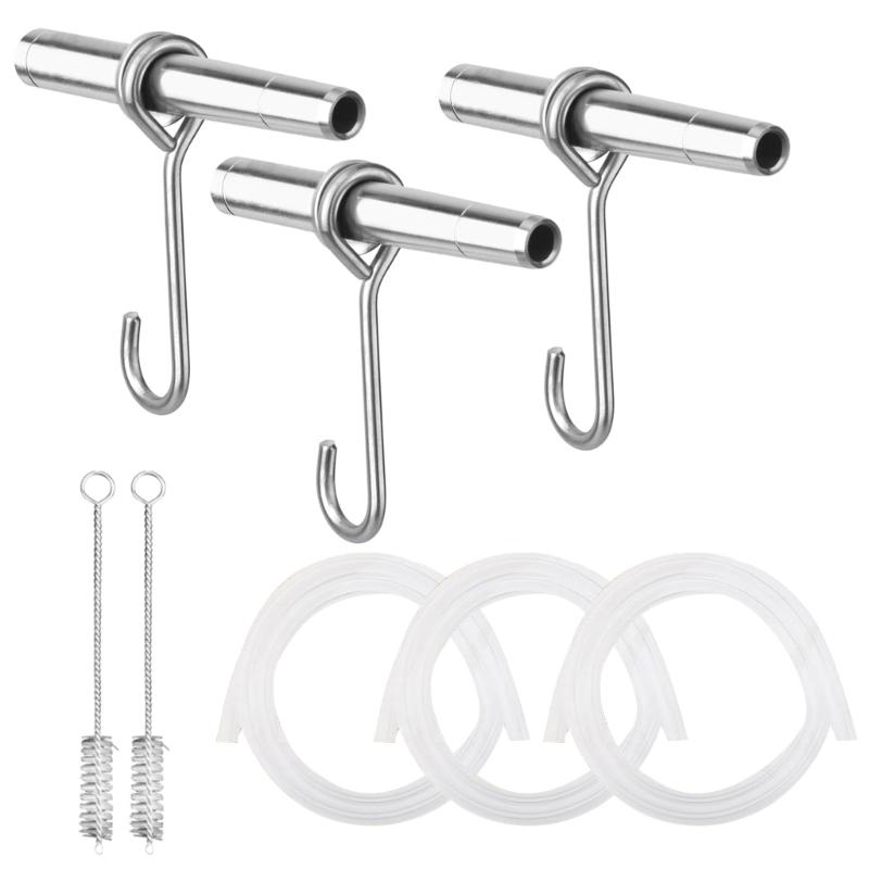 11pcs Maple Syrup Tapping Set Stable Stainless Steel Spiles Hook Brushes And Food Grade Tubing For Handmade Syrup 1