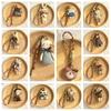 Kitty Handmade Animal Pendant Rabbit Korean Style Keychain Creative Cat Dog Keyring  Backpack Decor