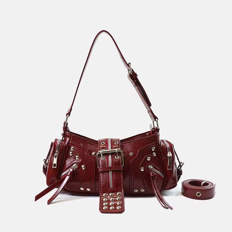 

Guangzhou Shiling Women s Simple Motorcycle Underarm Bag 2026 - New Single Shoulder Crossbody Bag