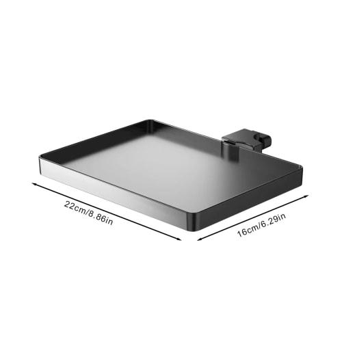 Microphone Stand Tray Mount, Mic Stand Tray Shelf | Adjustable Microphone Stand Accessory - Mic Stand Tray Clamp Mic Stand Attachment for Live Streami