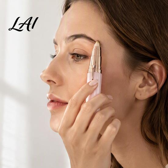 Eyebrow Grooming Pen Electric Trimmer for Women Rechargeable Cordless Facial Hair Removal Removal Portable Painless Eye Brow Shaver Razor Safe Skin