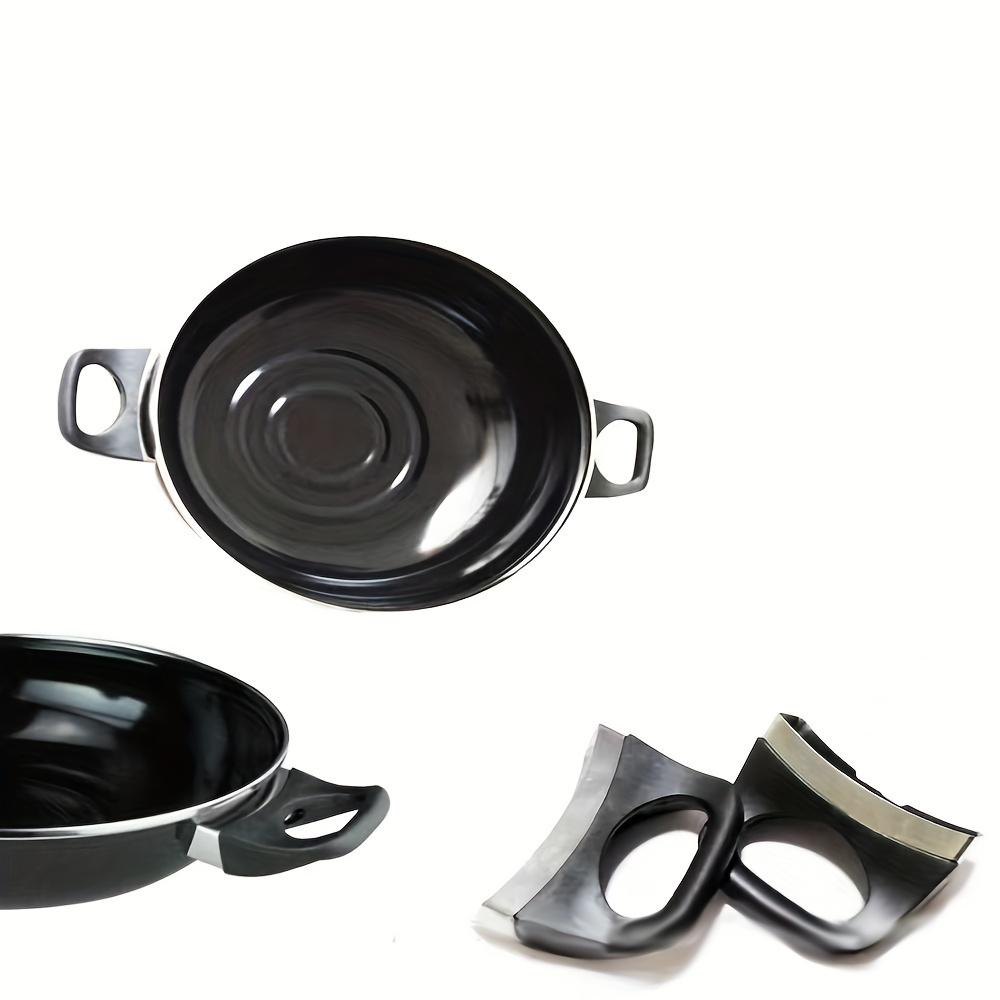 Kitchen Cookware Pot Pan Side Handle Covers, Non-Electric Replacement Knob Handles for Saucepans, Durable and Easy Installation