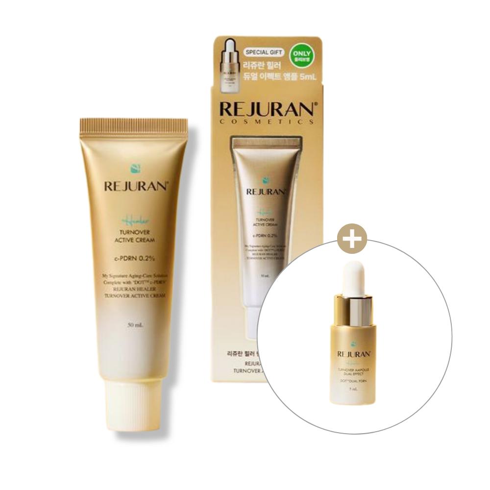 REJURAN Healer Turnover Active Cream 50ml Set (+Turnover Amoule 5ml*1ea) REJURAN Active Cream 55ml