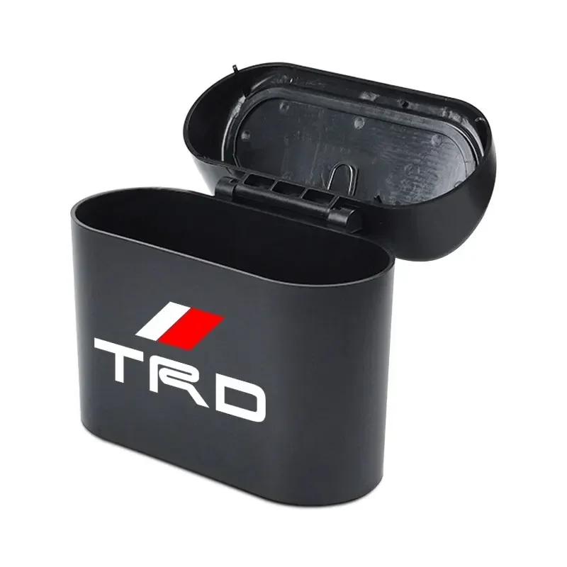 Car Trash Can Storage Box Vehicle Multifunctional Garbage Dust Case For Toyota TRD Corolla Auris Yaris Rav4 CHR Camry40 prius