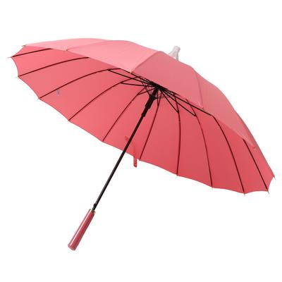 Large Umbrella Automatic Open 16 Ribs Waterproof with Cover Long Straight Handle Strong Umbrella for Men Women Outdoor