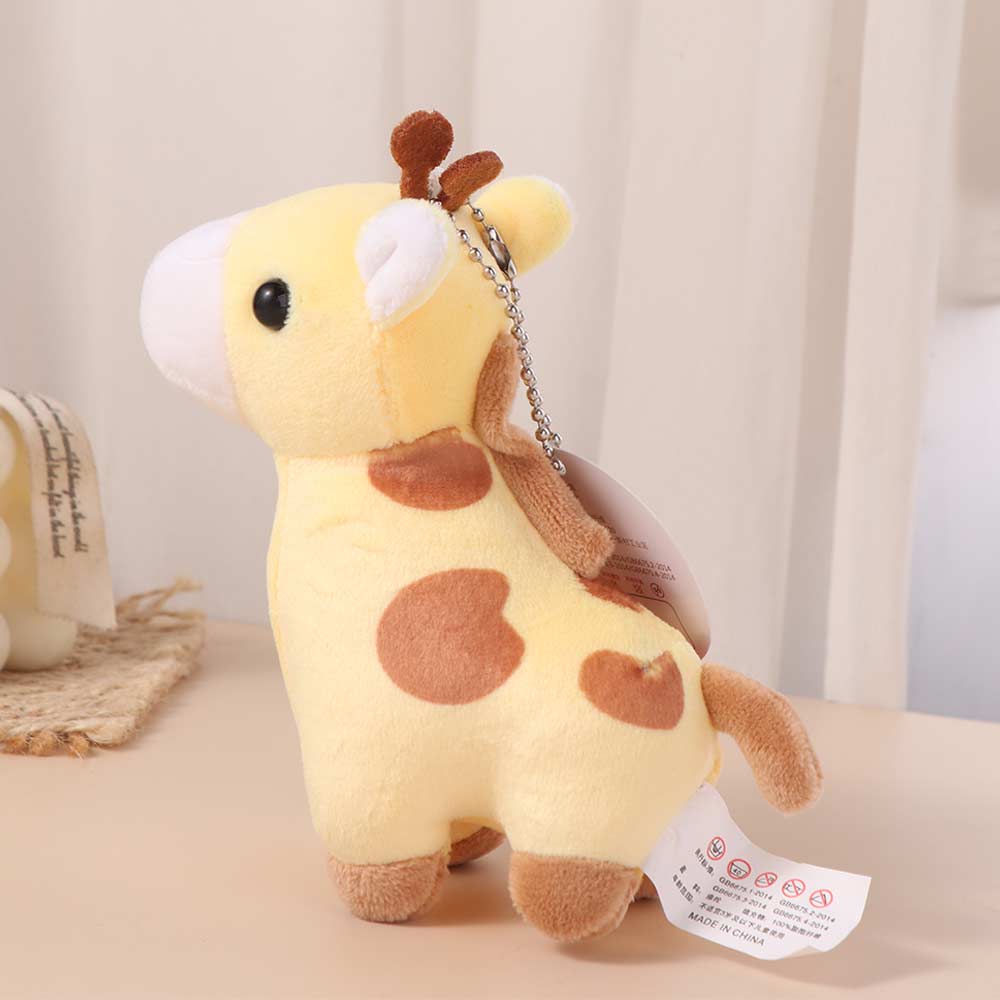 Stuffed Animal Horse Key Ring Cartoon Animal Hanging Decor Giraffe Pendant Horses Plush Cute Pony Donkey Small Doll