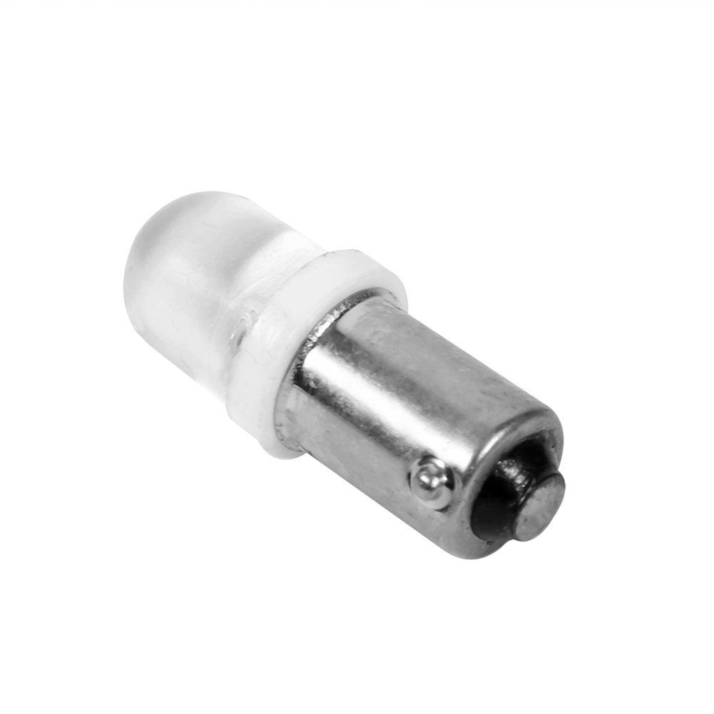 Akozon 20pcs Led Bulbs T11 T4W BA9S H6W 1895 Convex Car Led White Dashboard Bulb Led Interior Car Light Replacement
