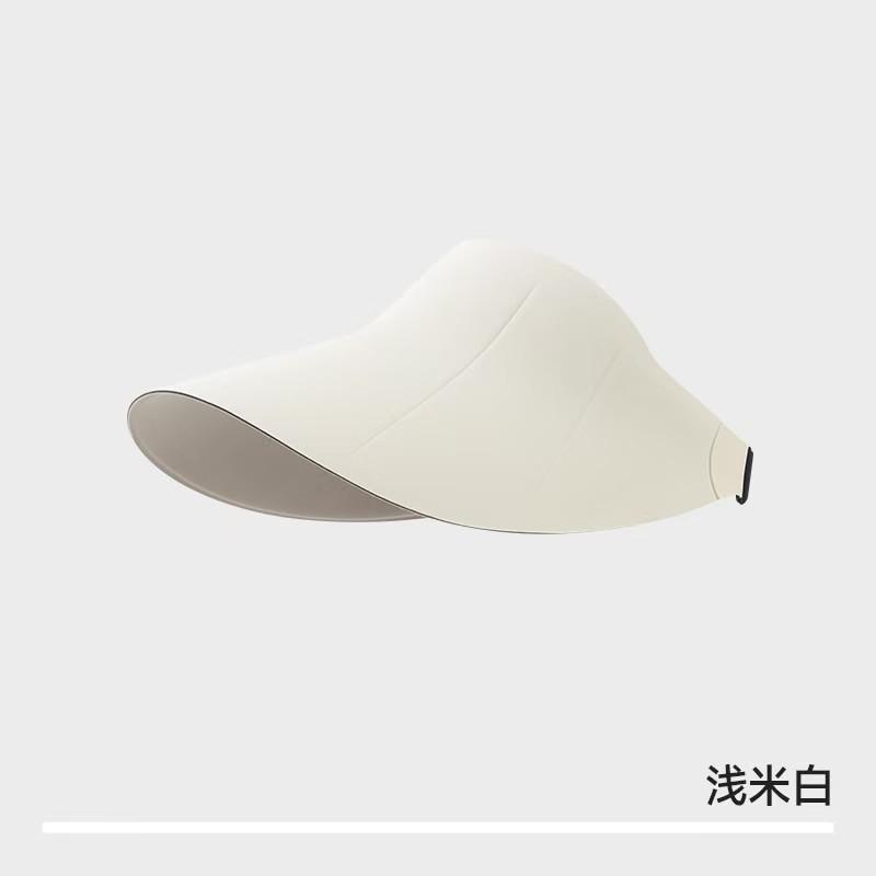 

Outdoor sunscreen egg roll hat sports UV protection double-sided wear large brim empty top hat seamless summer Adjustable (42-62) світло-бежевого кольору