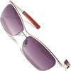 [Berkut] 1. Silver X Smoke Half Sunglasses, Eyeglasses, Fashion Glasses, Fashion Glasses, Men's, Women's, Round, Square, Transparent, Tinted, Small,